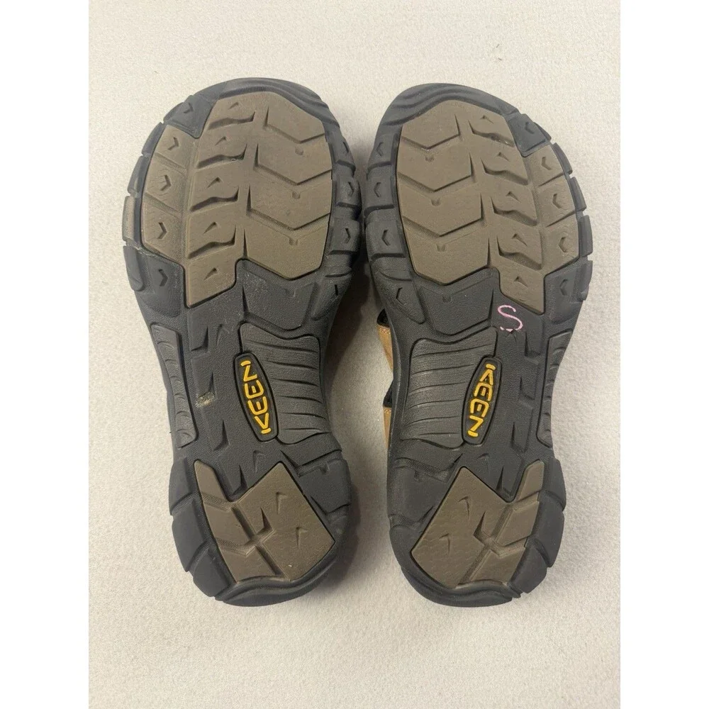 KEEN Mens Waterproof Leather Lace-Up Sport Sandals Brown/Black US 13 EU 47